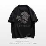 Suvemood Heavyweight Retro Meeste Inglise Kirjad 100% Puuvillane Prinditud &Uuml;markaelus Kvaliteetne Casual Fitness Street T-s&auml;rk M