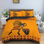 Aafrika etnilise voodipesu komplekt oranž boheemlaslikus stiilis tekikott kuninganna suuruses vintage-stiilis naistele pol&uuml;esterist tekikott teismelistele t&auml;iskasvanutele EU single(135x200cm) black