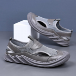 Suvised meeste sandaalid Ehtsast nahast Meeste vabaajajalatsid Meeste Meeste Nahast Sandaalid Meestele Rannajalatsid Rooma meeste kingad 46