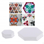 200 Piece Paper Quilting Templates piecing Patchwork Template 4.2 and 7.9cm