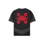 OFF-WHITE x Jordan T-s&auml;rk (Aasia suuruse m&auml;&auml;ramine) Must meeste t&auml;navar&otilde;ivad CV0657-010 M