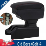 Volkswagen Bora Classic & Golf 4 Kohandatud K&auml;etoe Kast Lisavarustus Small Single Layer No USB - Black/White