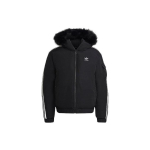Adidas &Uuml;hev&auml;rviline Logo Tikitud Kapuutsiga Puuvillane Jakk Karuskraega Meeste Jakk Must HR4435 L