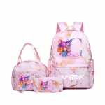 3 tk/kompl KPop Deemonik&uuml;ttide T&uuml;drukute Koolikott L&otilde;unakott Pinal &Otilde;pilase Multifilm Seljakott Bento Kotike Pliiatsikotid Koolitarbed Kingitus