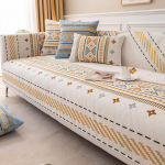 &Scaron;enill-diivanipadi Boheemi stiilis libisemisvastane plekikindel diivanikatteriie Four Seasons universaalsed diivanipadjakomplektid 70*70cm