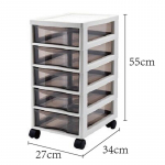 Korea stiilis A4 paberiga mitmekihiline sahtlitega hoiukapp kontorilaua/dokumentide/kosmeetika jaoks 2 Layer/No Wheels