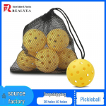 Pickleball 40/26 Auguga 74MM Survevalu Perforeeritud PP Pall Indoor Ball [26 Holes]