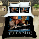Film Titanic Leonardo DiCaprio Voodipesu Komplekt Tekikott Voodikomplekt Tekikate Padjap&uuml;&uuml;r Tekk Kuningas Kuninganna Suurus Poisid T&auml;iskasvanud 70x133cm 2pcs
