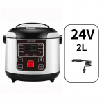 12V 24V Mini riisikeetja Auto Veoauto Supp Pudrukeetja Toiduauruti Elektrik&uuml;ttega L&otilde;unakarp Toidusoojendaja Soojendaja 2L CDN