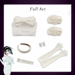 Anime V&otilde;&otilde;ras Staadium Sua Cosplay Kost&uuml;&uuml;m Naistele Valge Vintage Vibu Laulja Kleit Halloweeni Peo &Uuml;likond S