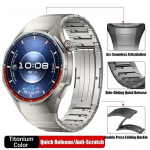 Luksuslik titaanist rihm Huawei Watch GT 6 Pro jaoks, ilma vahedeta. Metallist k&auml;ev&otilde;ru Huawei Watch GT6 Pro jaoks. Spetsiaalne kellarihm. Huawei Watch GT 6 Pro