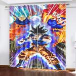 Dragon Ball Anime Kardinad elutuppa magamistuppa Blackout Kardinad 1 tk Kodu Dekoor Perforeeritud Tolmukindel 100x140cm&Grommet Top blue