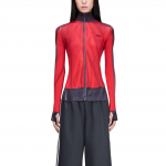 Adidas Originals X Avavav Triibuline T&otilde;mblukuga Kitsas Jope Naiste Jope Erepunane Must KF1137 XS
