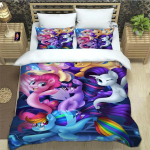 Multikas My Little Pony Voodipesukomplektid peen vooditarvete komplekt tekikott vooditekkide komplekt voodipesukomplekt luksuslik s&uuml;nnip&auml;evakingitus EU Twin(135x200cm)