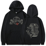 R&auml;ppar Duki Merch Hupparid Meeste Naiste R&otilde;ivad Mood Hip Hop &Uuml;legabariidilised Hupparid Vabaaja Fliis Pikkade Varrukatega Pulloverid L black