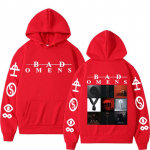 Piiratud B&auml;nd Bad Omens Kontserdituur Albumikaane Hupparid Mehed Naised Hip Hop Mood Pulloverid Dressipluus Fliis Pikkade Varrukatega Huppari S