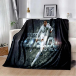 3D prindiga jalgpallistaar CR7 pehme pl&uuml;&uuml;sist tekk, flanellist visketekk elutuppa, magamistuppa, voodile, diivanile, piknikukate 30x40in
