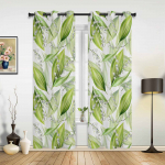 Retro lilleline plaadimuster Akna kardinad Elutuba Magamistuba K&ouml;&ouml;gi kardinad Lastele Kardinad 135W x 60H(cm)