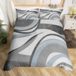 Homewish Hall Roosa Abstraktne Ombre Tekikoti Komplekt, Ruudu Ringi Geomeetria Voodipesu Komplekt, Teismeline Laps Laps T&auml;iskasvanu Voodikomplekt UK C 120x150cm 2pcs&set