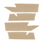 Pehmest nahast uksepaneeli kate mudelile Mazda 3 2011 2012 2013 4tk auto esi- ja tagaukse paneeli katte kaitsekleebise &auml;&auml;ris beež