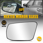 Exterior Heated Mirror Glass w/ Backing Plate for 2013-18 Altima LH Driver Side