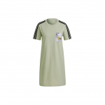 Adidas Originals Trefoil Sport Vabaaegne Soonikuga &Uuml;mmarguse Kaelusega L&uuml;hikeste Varrukatega Kleit Naiste kleidid Roheline HA4720 30