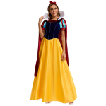 T&auml;iskasvanud naiste kleit halloweeni cosplay lumivalgekese kost&uuml;&uuml;m lavaesinemise &uuml;likond naister&otilde;ivad XL yellow