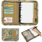 S&otilde;jav&auml;eline padfolio kaust-kinnitusega 45 lehega, ilmastikukindel taktikaline m&auml;rkmikukate lukuga kaustadele, kaartidele, s&otilde;jav&auml;eline m&auml;rkmik, eemaldatav khaki