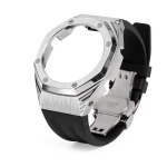 GA-2100/2110B2100/ Casio Farmhouse Oak Modified GM2100 Seeria jaoks Terasest korpus Fluoroelastomeerist rihm Tarvikud GA-2100 2110 B2100 gray