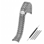 Roostevabast terasest k&auml;ev&otilde;ru Longines'i suurejoonelisele kellarihmale L4.921/L4.805 metallist kellarihm meeste t&auml;psusrandmekell 18 20mm 18mm h&otilde;be