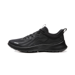 Li Ning Light Feather Cushioning Slip Resistant Lightweight Low top Running Shoes Men's Black ARSW117-4 41.5