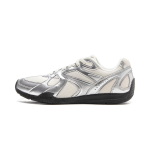 Li Ning Film Retro Slip Resistant, Abrasion Resistant, Lightweight Low top Casual Shoes Women's Silver White AGLV204-1 35