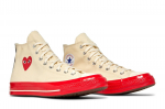 Converse Comme des Gar&ccedil;ons Play x Chuck 70 High Pristine Red A01794C 35