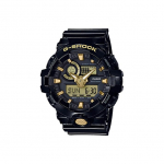 CASIO Meeste vedelkristall/analoog topeltn&auml;iduga seeria Must k&auml;ekell GA-710GBX-1A9PR Random Watch Box