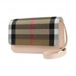 Burberry Classic Check Eemaldatav Reguleeritav Rihm Magnetiline Kinnitus Vasikanahast Crossbody &Otilde;lakott Naiste Heleroosa Basic Set (Pouch + Dust Bag) roosa