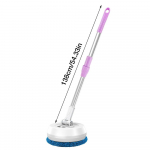 Elektriline mopp 180&deg; p&ouml;&ouml;ratav &uuml;mmargune hari reguleeritav superabsorbeeriv p&otilde;randapuhastusvahend aknapuhastusvahend lehtpuidust plaatide vannitoa jaoks sinine