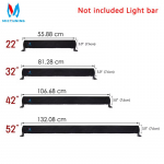 MICTUNING 22'' 32  42'' 52'' Tolli Esmaklassiline K&auml;igukasti Kate Sirgetele ja Kaardus LED-valgusribadele 1pc 22 inch cover