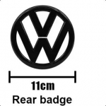 Uus kvaliteetne must v&otilde;i h&otilde;bedane VW Volkswagen Golf 6 MK6 esiv&otilde;re embleemi ja tagaluugi logo katte asendus