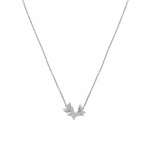 Swarovski Lilia liblikaga ripatsiga kaelakee Naiste kaelakee Valge 5636421 Box (Random Color)