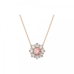 Swarovski Idyllia Sunshine Kuup tsirkooniumoksiid Imitatsioonkristall Roosa kulla kaelakee Naiste kaelakee 5642961 Box (Random Color)