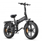 ENGWE ENGINE PRO 2.0 750W 52V 16AH Elektriratas Paksude Rehvidega T&auml;isvedrustus H&uuml;draulilised Pidurid 8-k&auml;iguline Shimano E-ratas must