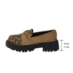Leoparditr&uuml;kiga &Uuml;hed Kingad Naiste S&uuml;gis Retro Mitmek&uuml;lgsed S&uuml;gava Suuga Paelad Paks Tald Suur Suurus Mokassiinid Naistele 35 leopardimustriline v&auml;rv