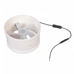 200mm PVC Toru Ventilaator 12V 360CFM Sisse-V&auml;lja L&uuml;lititega Ventilatsiooniks Kasvuhoonetes K&ouml;&ouml;kides Vannitubades Madal M&uuml;ratase 39dB 1