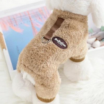 Talvine kombinesoon koertele Nelja jalaga Soe Lemmiklooma Koera Riietus V&auml;ikestele Koertele Udusule &Uuml;ldriided Chihuahua Mops Flanell Pehme Koera Kost&uuml;&uuml;m S 1-2KG