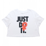 Nike Nsw Rebel Crop L&uuml;hikeste Varrukatega T-s&auml;rk Naistele Topid Valge BV7171-100 L