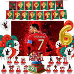 Uus CR7 S&uuml;nnip&auml;evakaunistus Jalgpallistaari Peotarbed Jalgpallipeo Meened Laudlina Taldrik Paberitops Taust as the picture showe