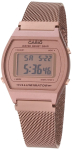 Casio Vintage Roosakuldne Toon Roostevabast Terasest V&otilde;rkrihm Klassikaline LCD Digitaalkell B640WMR-5AV Meeste gray