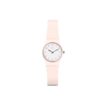 Swatch Kvartsliigutus 30M Veekindel Kell Valge sihverplastkorpus Silikoonrihm Naiste kellad LP150 White Dial white