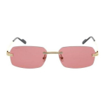 Cartier T&auml;isl&auml;&auml;tsega Ristk&uuml;likukujulised P&auml;ikeseprillid Unisex P&auml;ikeseprillid Kuldne CT0271S008 58,Gold