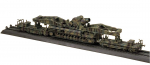 Hasegawa Saksa armee 60 cm suurt&uuml;kk Karl Tootmist&uuml;&uuml;p Transpordivagun Plastikmudeli komplekt MT57 1/72 Liikuv koos